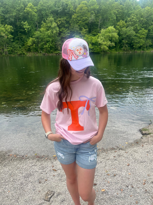 TRI STAR (PINK AND PURPLE) TRUCKER HAT