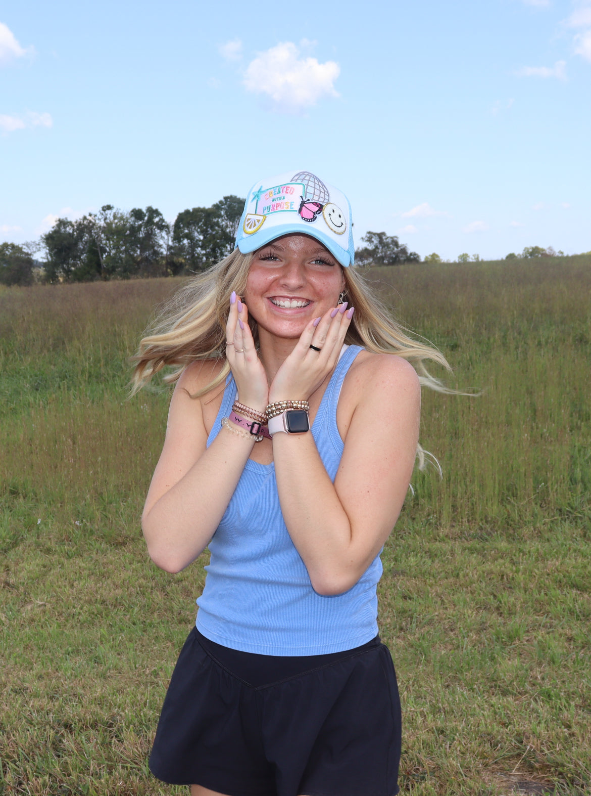 CREATED WITH A PURPOSE TRUCKER HAT