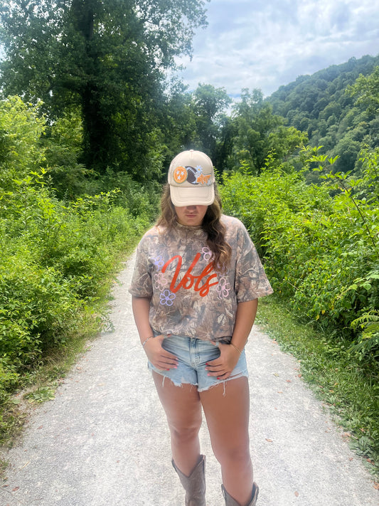 VOLS CAMO & FLORAL OVERSIZED TEE
