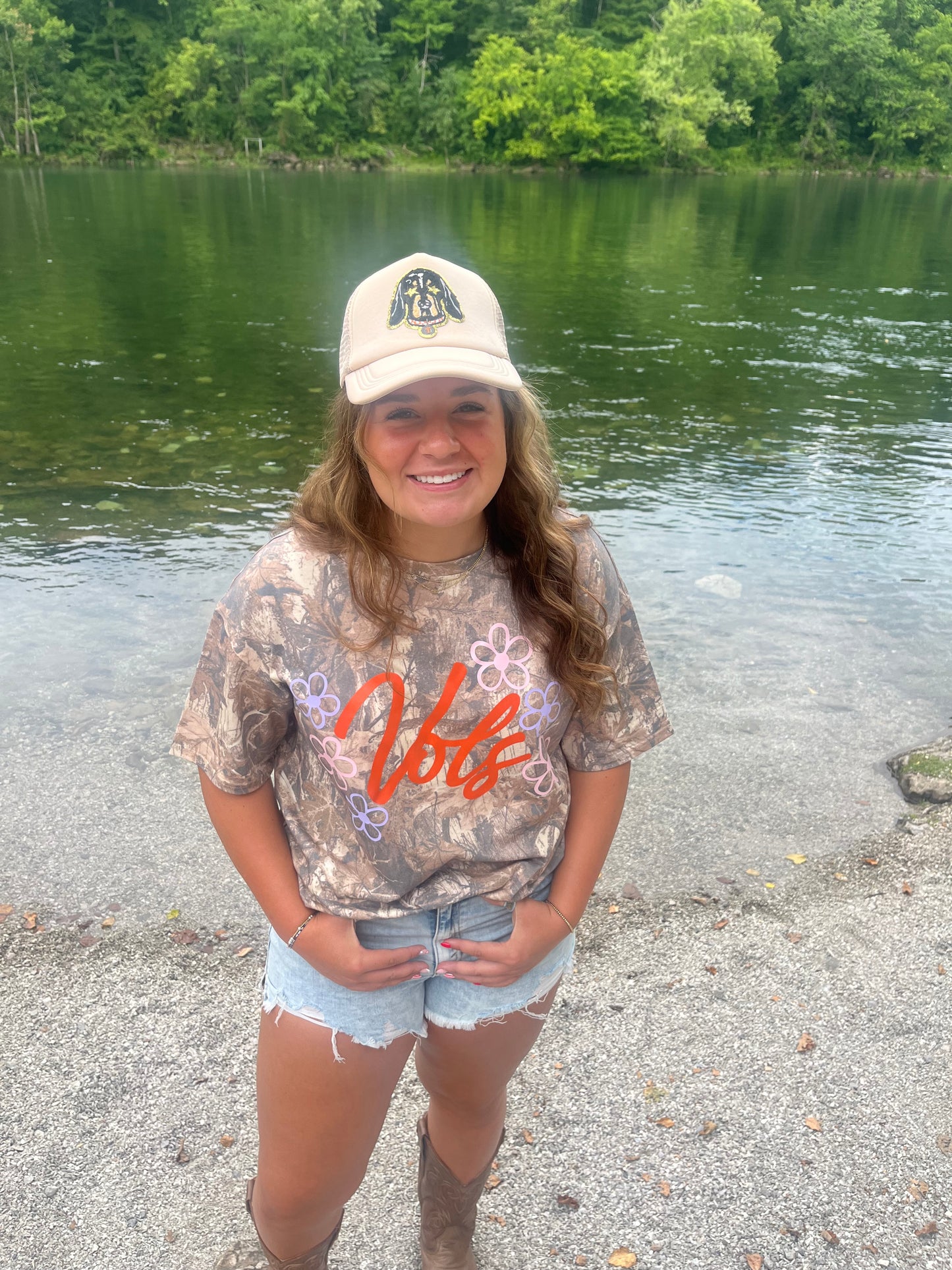VOLS CAMO & FLORAL OVERSIZED TEE