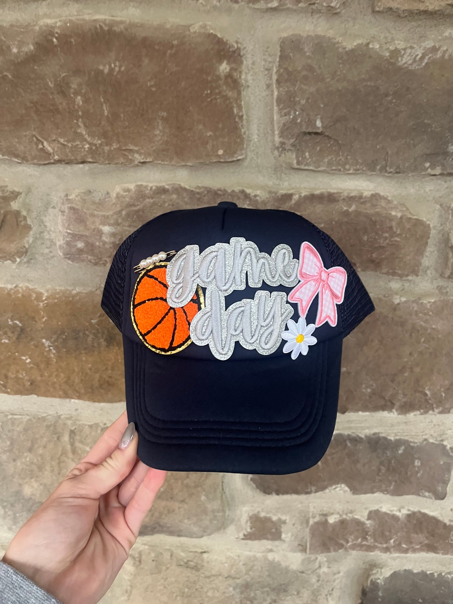 GAMEDAY NAVY AND PINK TRUCKER